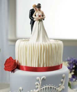 Figurine mariage romantique oui à la rose