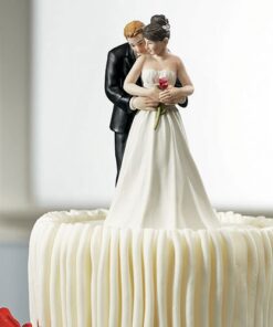 Figurine mariage romantique oui à la rose