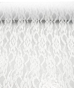 Chemin de table Dentelle Rétro blanche 5M