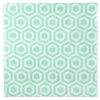 20 serviettes de table vert menthe motif design