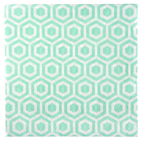 20 serviettes de table vert menthe motif design 20 serviettes de table vert menthe motif design