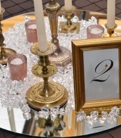Location grand miroir centre table rond 40 cm