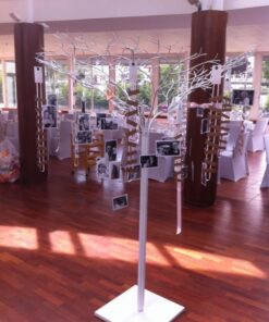 Location Arbre à voeux métal blanc mariage 1M