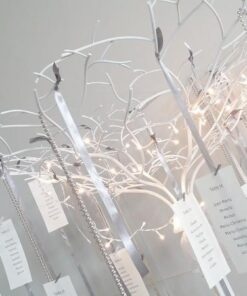 Location Arbre à voeux métal blanc mariage 1M