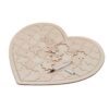 Livre d'or grand puzzle coeur en bois