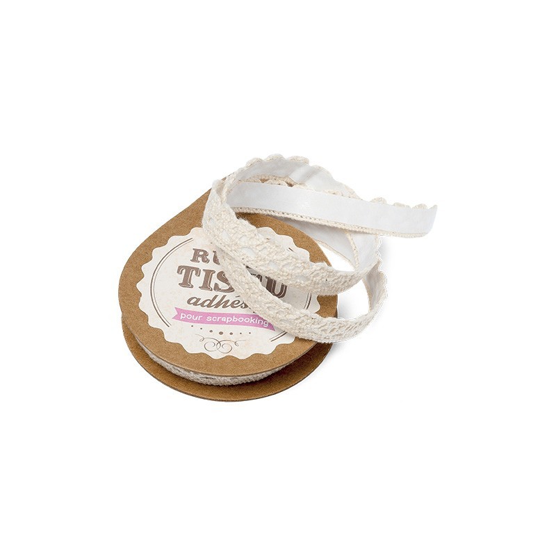 Ruban masking tape dentelle adhesive ivoire Ruban masking tape dentelle adhesive ivoire
