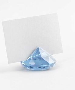 Marque place diamant acrylique bleu ciel misty