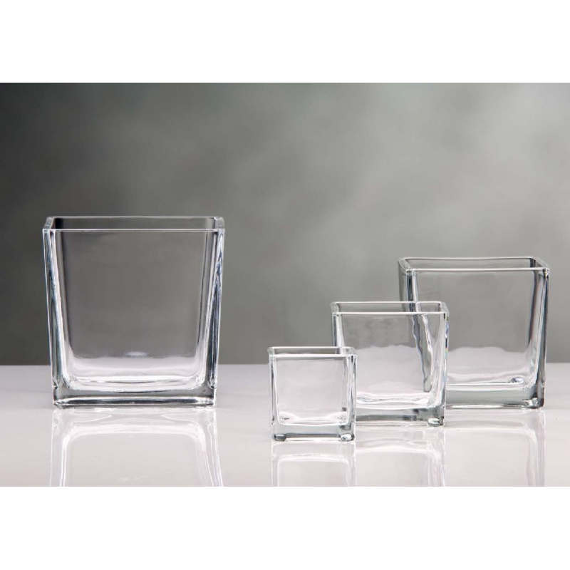 Location Vase carré cube verre 10 cm Location Vase carré cube verre 10 cm
