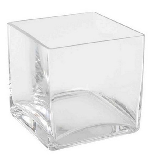 Location Vase carré cube verre 10 cm Location Vase carré cube verre 10 cm