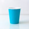 20 gobelets carton bleu turquoise