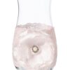 Location dentelle rose blush contour habillage vase bouteille