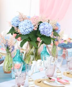 LOCATION verre vase photophore rose pâle