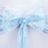 Location noeud de chaise dentellle bleu serenity tiffany