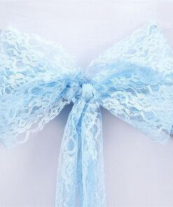 Location noeud de chaise dentellle bleu serenity tiffany