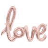 Ballon geant love cuivre rose gold 75cm