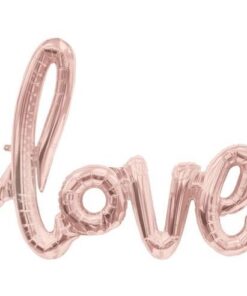 Ballon geant love cuivre rose gold 75cm