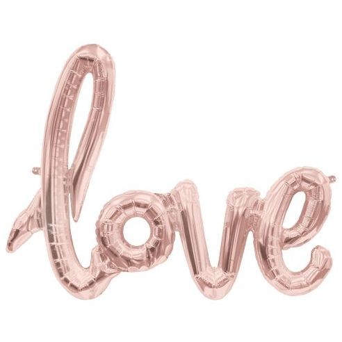 Ballon geant love cuivre rose gold 75cm Ballon geant love cuivre rose gold 75cm