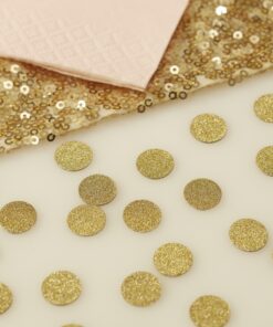 confettis rond dorés pailletés gold