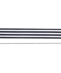 Pack Rubans rayures noir et blanc et baker twine