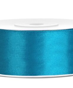 Ruban de satin 6mm bleu turquoise