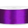 Ruban satin 25mm mauve pourpre