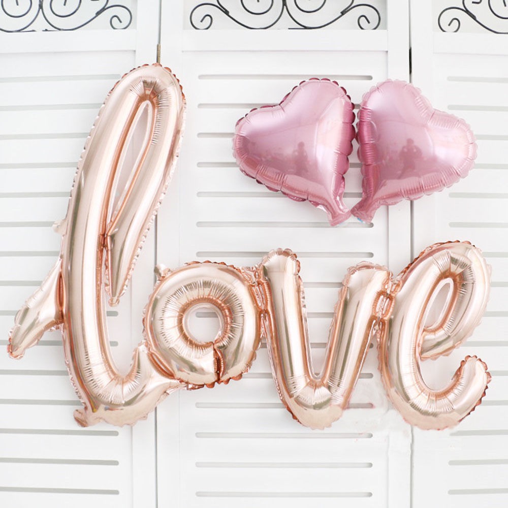 Ballon geant love cuivre rose gold 75cm Ballon geant love cuivre rose gold 75cm