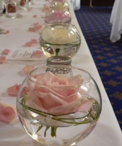 Location vase boule D10cm centre de table mariage