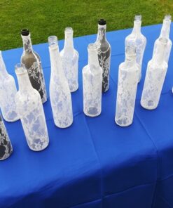 Location dentelle habillage bouteille vin vase