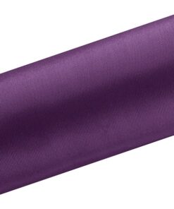 Tissu satin pourpre aubergine 16cm 9M