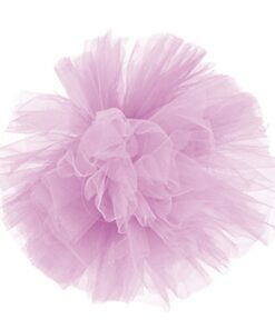Pompon boule tulle rose bonbon 30 cm