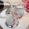 Miroir de poche thème Paris eiffel pastel