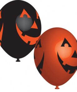 Halloween 6 ballons citrouille