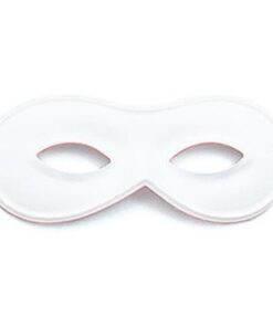 Petit masque loup blanc avec élastique