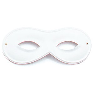 Petit masque loup blanc avec élastique Petit masque loup blanc avec élastique