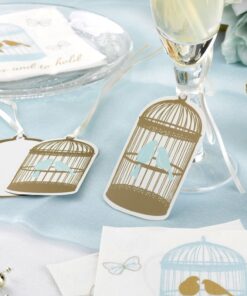 10 étiquettes "tag" love birds oiseaux cage