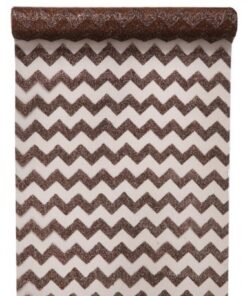 Chemin de table chevron pailleté doré cuivré 5M