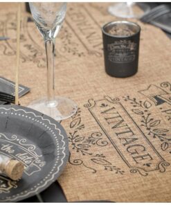 Chemin de table mariage rustique