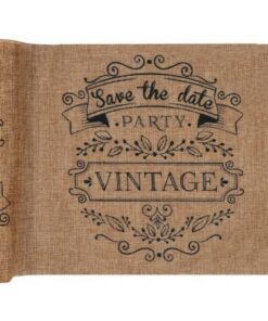Chemin de table mariage rustique