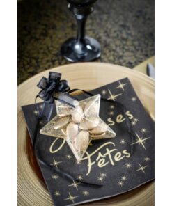 4 étoiles pailletées OR à garnir Paris noel