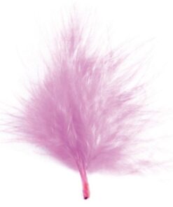 20 petites plumes rose pâle 7cm plumettes