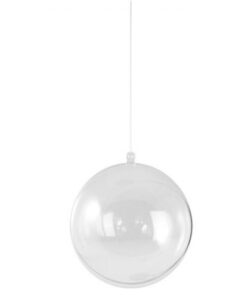 12 boule déco transparente en plexi 21 cm