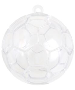 60 ballons de foot boule plexi 5cm pour dragées