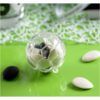 60 ballons de foot boule plexi 5cm pour dragées