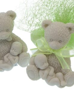 48 figurine ourson bébé résine baptême naissance