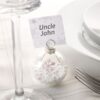 6 marque place boule flocon de neige table Noël