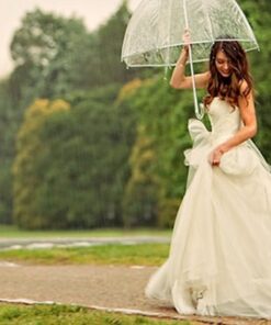 Parapluie cloche PVC tansparent mariage