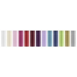 Tissu satin pourpre aubergine 16cm 9M Tissu satin pourpre aubergine 16cm 9M