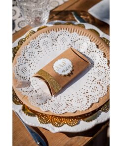 10 sets de table napperons blanc papier dentelle