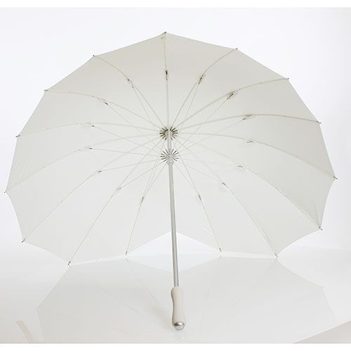 Parapluie mariage ivoire en forme de coeur Parapluie mariage ivoire en forme de coeur