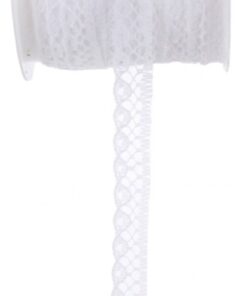 Ruban de dentelle blanche 10mm